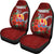 Tahiti Polynesian Car Seat Covers - Hibiscus Coat of Arm Red - Polynesian Pride