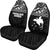 Papua New Guinea Car Seat Covers - Papua New Guinea White FLag Polynesian Tattoo - Polynesian Pride