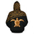 Turtle All Over Custom Hoodie Polynesian Gold Curve Style - Polynesian Pride