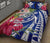 Hawaii Polynesian Turtle Tropical Hibiscus Plumeria Quilt Bed Set - Blue - Polynesian Pride