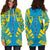 Tuvalu Hoodie Dress - Polynesian Tattoo Flag - Polynesian Pride