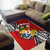 Tonga Rugby Area Rug Polynesian Style Pinwheel - Polynesian Pride