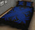 Hawaiian Quilt Bed Set Royal Pattern - Black And Blue - A2 Style - Polynesian Pride