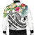 YAP Polynesian Men's Bomber - Summer Plumeria (White) - Polynesian Pride