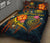 Federated States of Micronesia Polynesian Personalised Quilt Bed Set - Legend of FSM (Blue) - Polynesian Pride