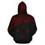 Kosrae All Over Hoodie Micronesia Curve Red Style - Polynesian Pride