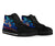 Yap Custom Personalised High Top Shoes Blue - Vintage Tribal Mountain - Polynesian Pride