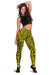 Polynesian Hawaiian Style Tribal Tattoo Yellow Hawaii Women's Leggings AH - Polynesian Pride