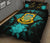 Tuvalu Polynesian Quilt Bed Set Hibiscus Turquoise - Polynesian Pride