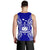 Samoa Polynesian Men Tank Top Map Blue - Polynesian Pride