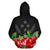 Kosrae Polynesian Zip Hoodie Black Hibiscus - Polynesian Pride