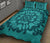 Hawaiian Quilt Turtle Pattern New Blue Quilt Bed Set - Skin Style - AH - Polynesian Pride