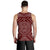 Samoa Personalised Men's Tank Top - Samoa Seal In Polynesian Tattoo Style (Red) - Polynesian Pride