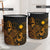 Marshall Islands Laundry Basket - Polynesian Turtle Hibiscus Gold - Polynesian Pride