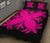 Hawaiian Quilt Bed Set Royal Pattern - Black And Pink - A2 Style - Polynesian Pride