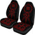 Papua New Guinea Car Seat Covers - Papua New Guinea Coat Of Arms Polynesian Tribal Red - Polynesian Pride