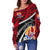 Tahiti French Polynesia Off Shoulder Sweater - Road to Hometown - Polynesian Pride