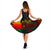 Nauru Polynesian Midi Dress - Turtle Hibiscus Reggae - Polynesian Pride