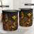 Polynesian Hawaii Laundry Basket - Polynesian Turtle Hibiscus Gold - Polynesian Pride