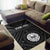 Tahiti Personalised Area Rug - Tahiti Seal In Polynesian Tattoo Style (Black) - Polynesian Pride