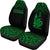 New Caledoni Car Seat Covers - New Caledoni Coat Of Arms Polynesian Tattoo Fog Green - Polynesian Pride