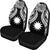 Nauru Polynesian Car Seat Covers Pride Seal And Hibiscus Black - Polynesian Pride