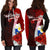 Philippines Polynesian Hoodie Dress - Coat Of Arm With Hibiscus - Polynesian Pride