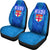 Blue Car Seat Covers Fiji Rugby Polynesian Waves Style Universal Fit Blue - Polynesian Pride