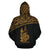 New Caledonia Polynesian All Over Custom Zip up Hoodie Gold Curve Version - Polynesian Pride