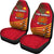 Papua New Guinea Rugby Car Seat Covers Coconut Leaves - The Kumuls Universal Fit Red - Polynesian Pride