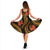 American Samoa Polynesian Midi Dress - Gold Plumeria - Polynesian Pride