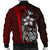 Tonga Micronesia Men's Bomber Jackets Red - Turtle With Hook - Polynesian Pride