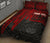 Samoa Personalised Quilt Bed Set - Samoa Seal With Polynesian Pattern In Heartbeat Style (Red) - Polynesian Pride