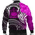 Samoa Custom Personalised Men's Bomber Jacket - Samoa Seal Wave Style (Pink) - Polynesian Pride