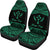 Kosrae Polynesian Custom Personalised Car Seat Covers - Pride Green Version - Polynesian Pride