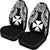 Wallis And Futuna Polynesian Car Seat Covers Pride Seal And Hibiscus Black - Polynesian Pride