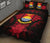 Kiribati Polynesian Quilt Bed Set Hibiscus Red - Polynesian Pride