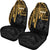 Hawaii Car Seat Covers - Kanaka Maoli With Polynesian Pattern In Heartbeat Style (Gold) - Polynesian Pride