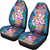 Hibiscus And Turtle Car Seat Covers Universal Fit White - Polynesian Pride