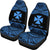 Wallis and Futuna Polynesian Custom Personalised Car Seat Covers - Pride Blue Version - Polynesian Pride