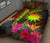 Nauru Polynesian Quilt Bed Set - Hibiscus and Banana Leaves - Polynesian Pride