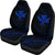 Kanaka Car Seat Covers - Blue - Frida Style Universal Fit Black - Polynesian Pride