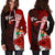 Fiji Polynesian Custom Personalised Hoodie Dress - Coat Of Arm With Hibiscus - Polynesian Pride