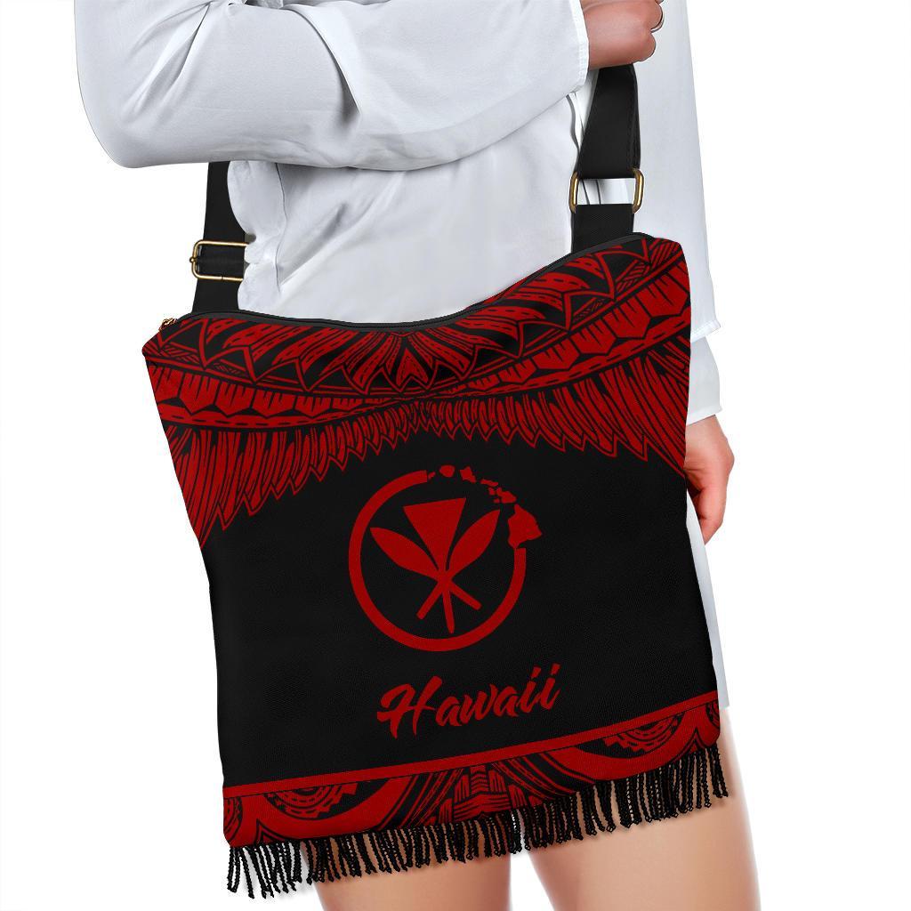 Hawaii Polynesian Boho handbag - Hawaii Pride Red Version One Style One Size Red - Polynesian Pride