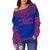 Wallis And Futuna Flag Polynesian Chief Women's Off Shoulder Sweater - Polynesian Pride