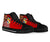 Tonga High Top Shoes - Polynesian Palm Tree Flag - Polynesian Pride