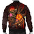 Federated States of Micronesia Polynesian Men's Bomber Jacket - Legend of FSM (Red) - Polynesian Pride