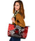 Samoa Large Leather Tote Bag - Samoa Seal Wave Style (Red) - Polynesian Pride