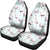 Paint Flamingos Car Seat Covers Universal Fit White - Polynesian Pride