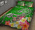 Tahiti Custom Personalised Quilt Bed Set - Turtle Plumeria (Green) - Polynesian Pride